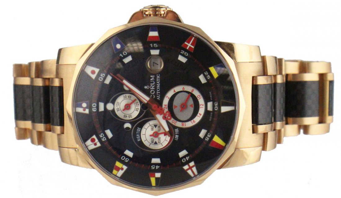 CORUM ADMIRALS CUP TIDES 44 REGATTA WATCH 18K GOLD