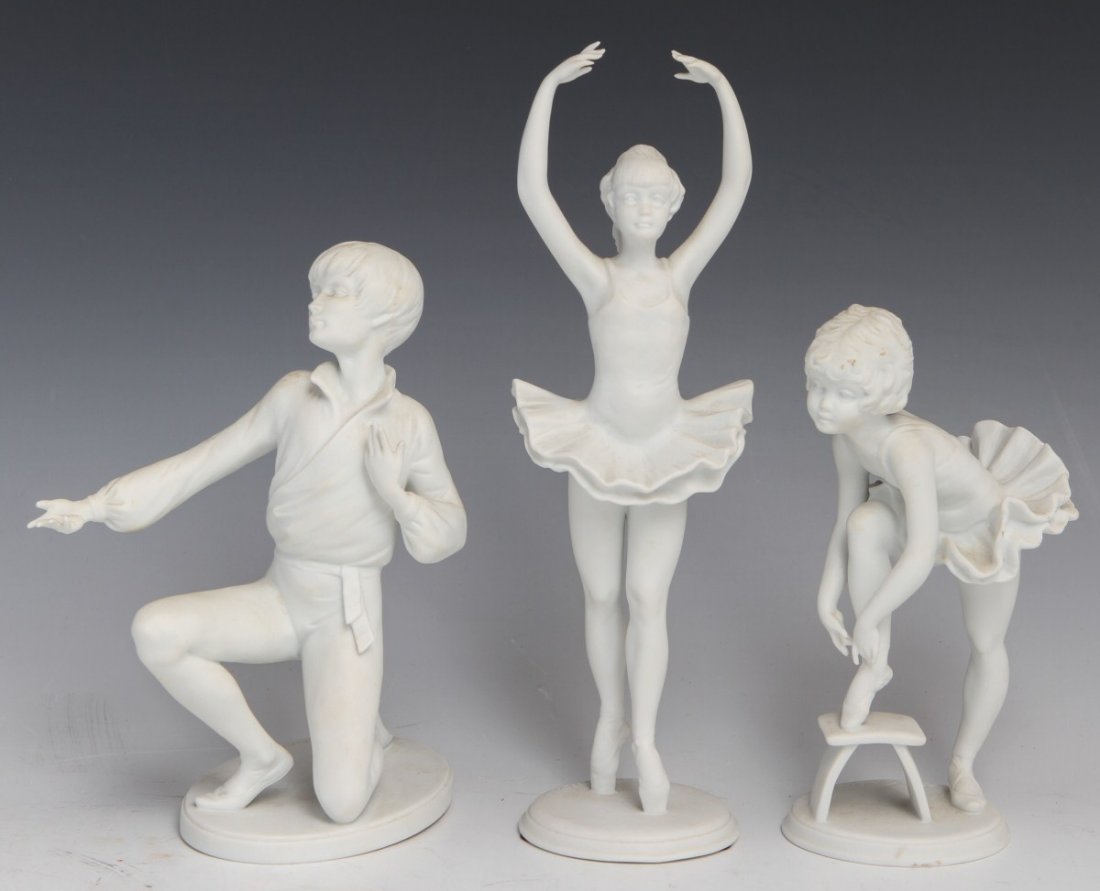 LOT OF 3 KAISER PORCELAIN DANCER FIGURINES