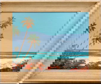 EMMETT FRITZ FLORIDA ARTIST PERFECT BEACH DAY