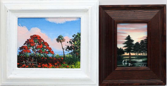 MARK STANFORD FLORIDA ARTIST LOT OF 2 MINIS