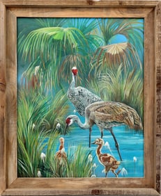 SAM BUTLER FLORIDA ARTIST DEVOTION SANDHILL CRANES