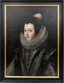 PORTRAIT OF QUEEN ISABELLA REGINA AFTER RUBINS