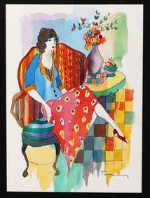 ITZCHAK TARKAY FEMININE ELEGANCE WATERCOLOR