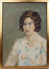 A.E. BACKUS PORTRAIT FORT PIERCE SOCIAL LEOLA ODOM