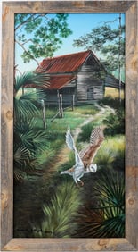 DANIEL BUTLER FLORIDA ARTIST BARN OWL INCOMING