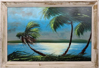 ALFRED HAIR FLORIDA HIGHWAYMEN PALETTE KNIFE PALMS