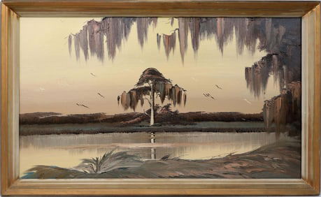 JAMES GIBSON FLORIDA HIGHWAYMEN BEIGE SUNSET