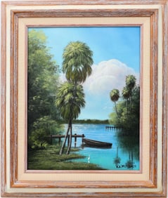 R.A. MCLENDON JR. FLORIDA ARTIST ROWBOAT