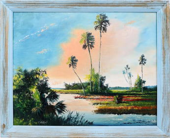 TRACY NEWTON FLORIDA ARTIST STUDY IN BLUE