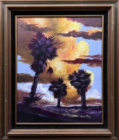 WESLEY STOUT FLORIDA ARTIST THREE PALMS