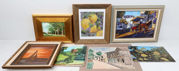 BOB LEBLANC DEALER LOT OF 7 PAINTING