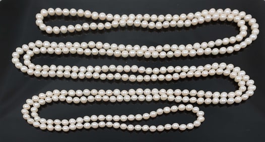 8mm AA CULTURED PEARL STRAND PRINCESS,OPERA,CHOKER
