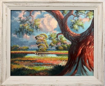 WILLIE DANIELS FLORIDA HIGHWAYMEN COLORFUL WETLAND