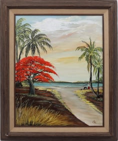 CHAI FLORIDA ARTIST FISHING ON THE RIVER