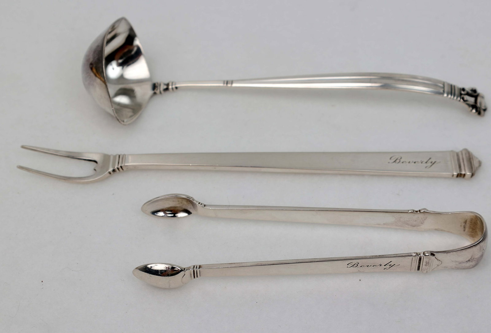 STERLING SILVER SERVING FLATWARE LOT (3) (1 of 4)