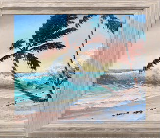 MARK STANFORD FLORIDA ARTIST WINDY DAY AT BEACH