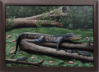 CAROL ANN KNAPP FLORIDA ARTIST LILY POND GUARDIAN