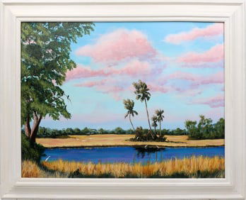 CAROL ANN KNAPP FLORIDA ARTIST MORNING MARSH