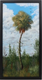 CAROL ANN KNAPP FLORIDA ARTIST LONESOME PALM