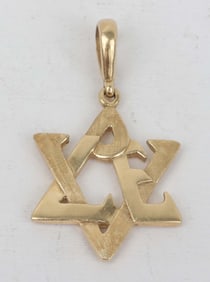 14K STAR OF DAVID PENDANT LOVE PENDANT