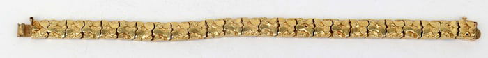 14K LADIES NUGGET BRACELET