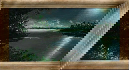 S.M. WELLS FLORIDA HIGHWAYMEN EVENING ON THE RIVER