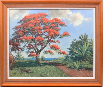 A.E. BACKUS GICLEE ROYAL POINCIANA 1977