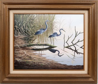 BEN ESSENBURG FLORIDA ARTIST LOIUSIANA PAIR