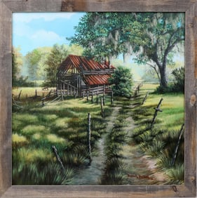 DANIEL BUTLER FLORIDA ARTIST WEATHERED BARN
