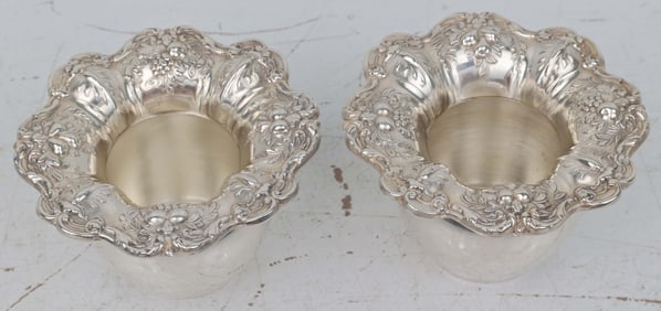 PAIR OF FRANCIS I STERLING TOOTHPICK HOLDERS