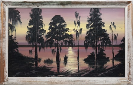 JAMES GIBSON FLORIDA HIGHWAYMEN LAVENDER SUNSET