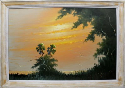 JOHNNY DANIELS FLORIDA HIGHWAYMEN PEACH SUNRISE