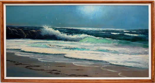 R.A. MCLENDON FLORIDA HIGHWAYMEN EVENING SEASCAPE