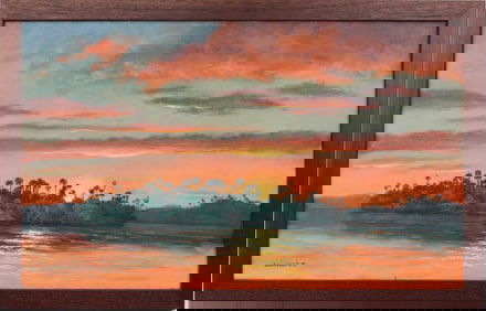 JACKIE SCHINDEHETTE FLORIDA ARTIST DRAMATIC SUNSET