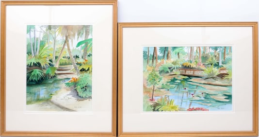 BETTY WADE FLORIDA ARTIST WATERCOLOR MCKEE GARDEN