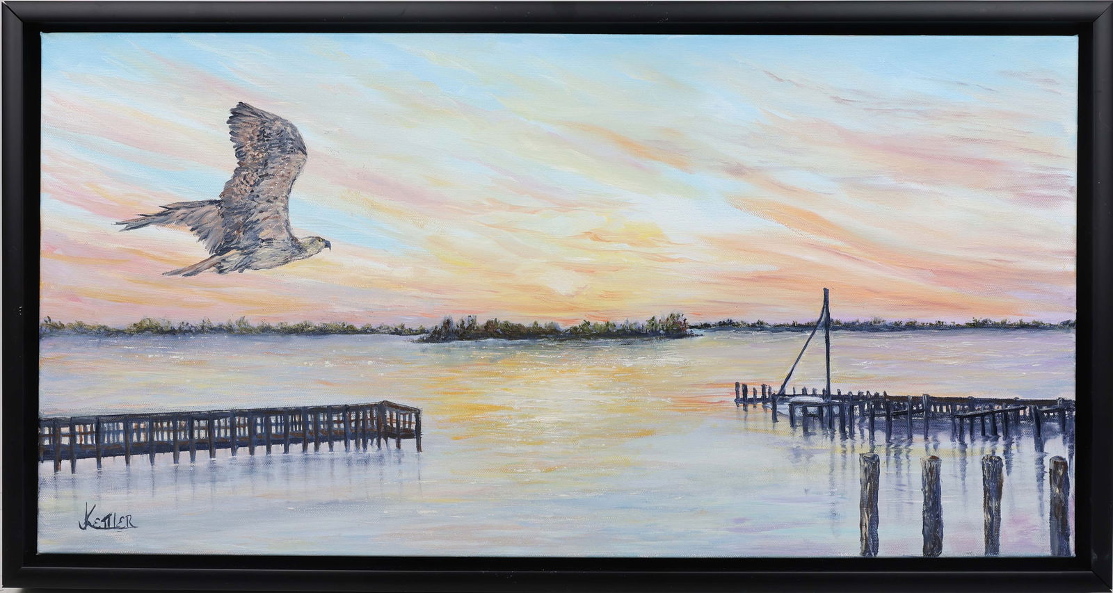 JILL KETTLER FLORIDA ARTIST OSPREY IN FLIGHT (1 of 4)