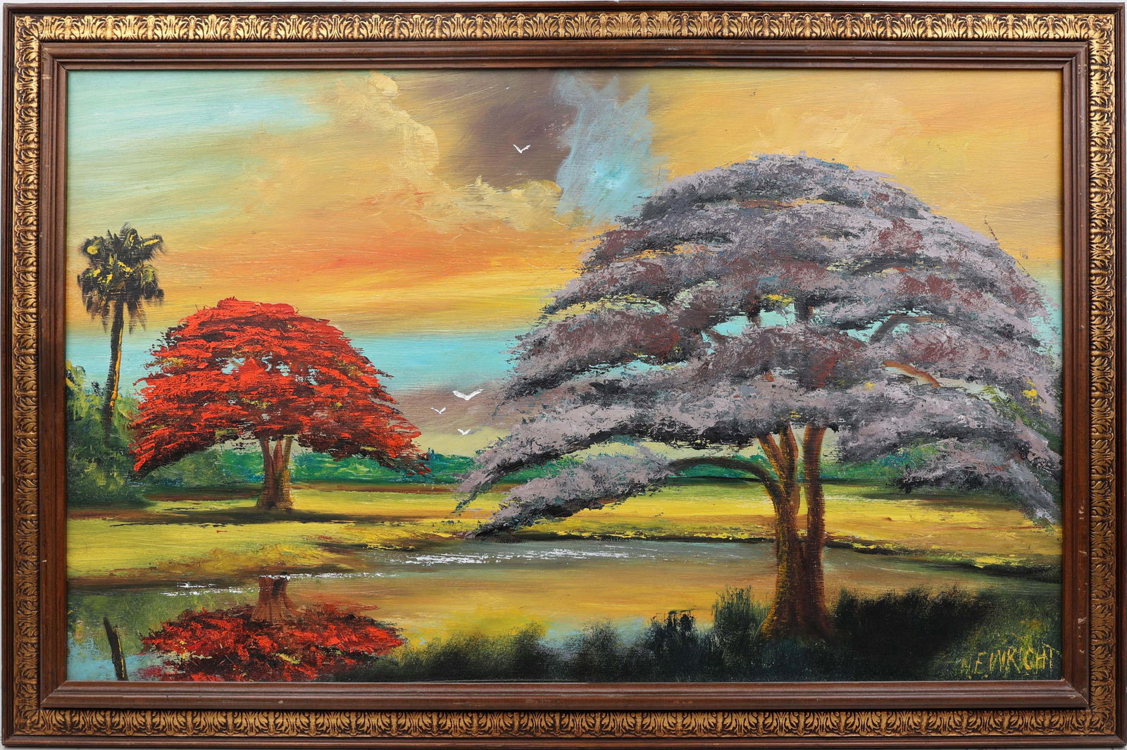 NORMAN WRIGHT FLORIDA ARTIST TREES IN BLOOM (1 of 4)