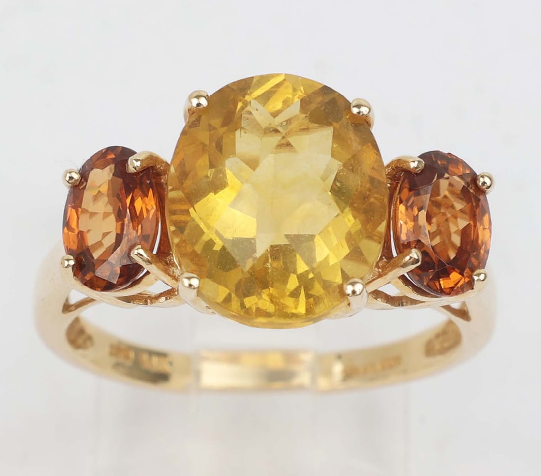 14K YELLOW GOLD TOPAZ RING (1 of 3)