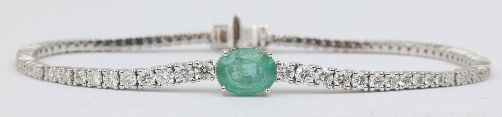 14K MICHAEL CHRISTOFF DIAMOND EMERALD BRACELET (1 of 3)