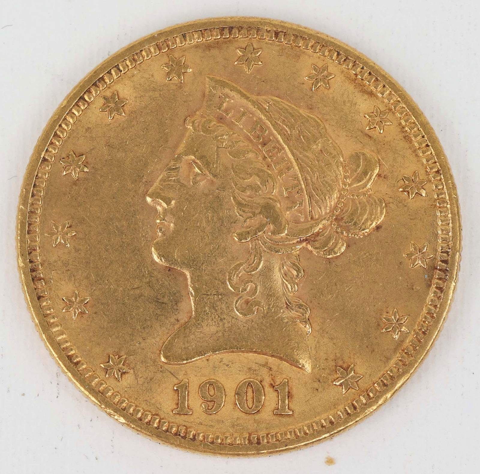 $10 UNITED STATES 1901 LIBERTY GOLD COIN (1 of 2)