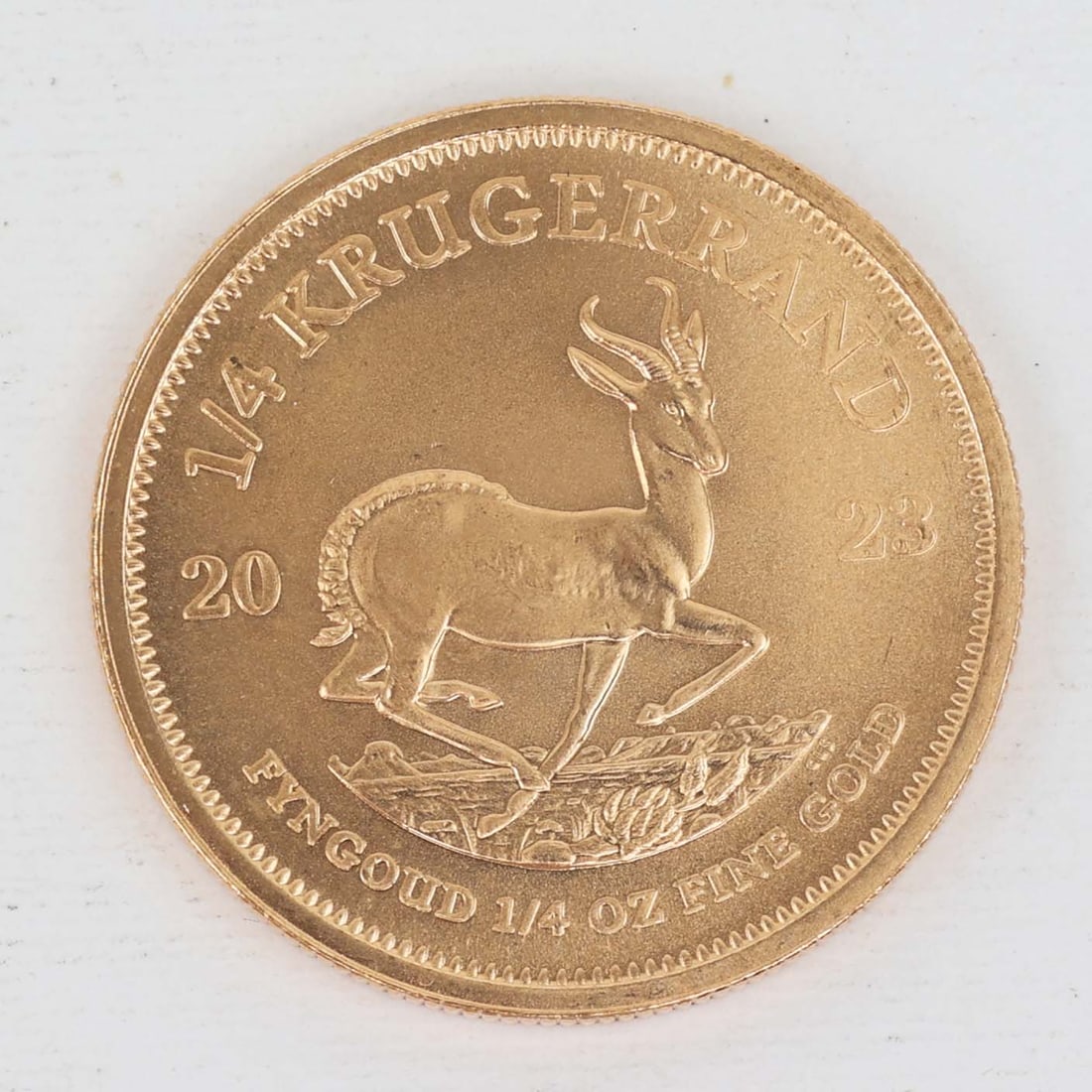 1/4 OUNCE SOUTH AFRICAN KRUGERRAND 2023 (1 of 2)
