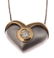 LADIES 14K GOLD DIAMOND HEART PENDANT W/ CHAIN