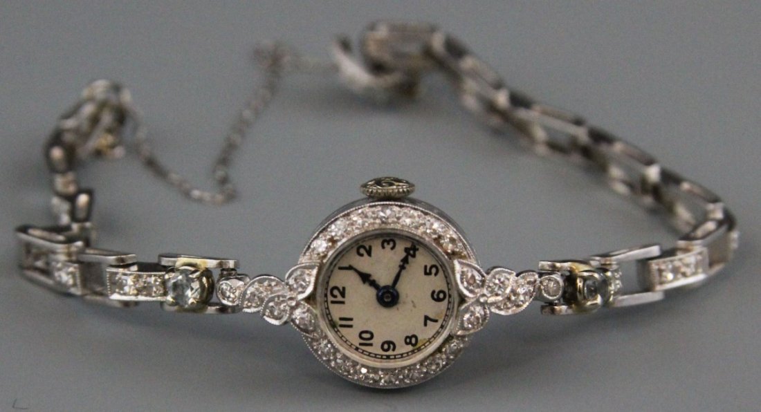 PLATINUM DIAMOND AUTOMATIC ARMOND NICOLET WATCH