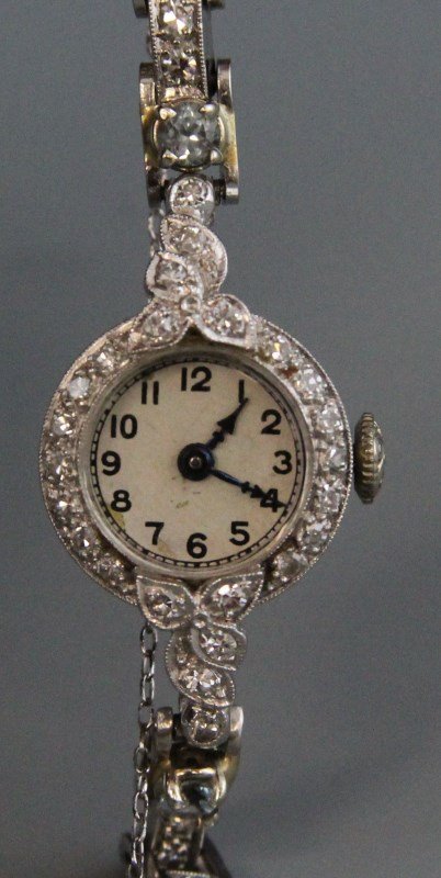 PLATINUM DIAMOND AUTOMATIC ARMOND NICOLET WATCH - 4