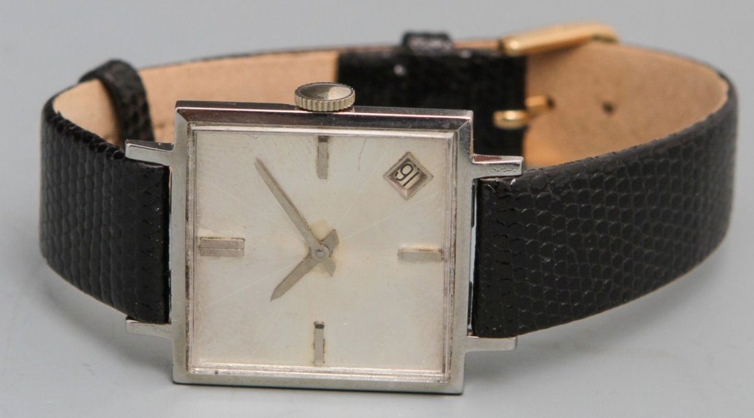 RARE JUVENIA MANUAL WRISTWATCH: RARE JUVENIA MANUAL WRISTWATCH Rare Juvenia 21 Jewel Manual Wristwatch, stainless steel case no 70893, swiss movement, silver toned hour, minute hands, silver toned baton numerals and silver face, cal