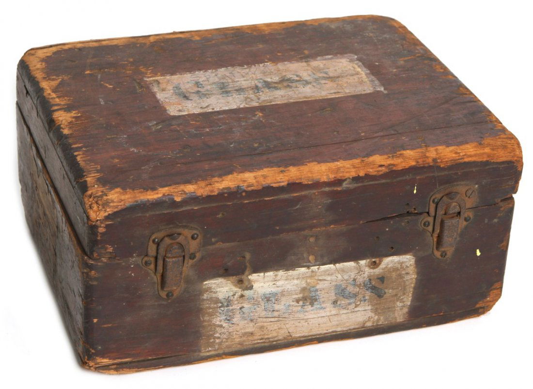 (138) WORLD CULTURE GLASS SLIDES: (138) WORLD CULTURE GLASS SLIDES Large lot of 138 colored/ black & white magic lantern glass slides with antique storage box, circa late 19th/early 20th C. Slides include personal and commercial image