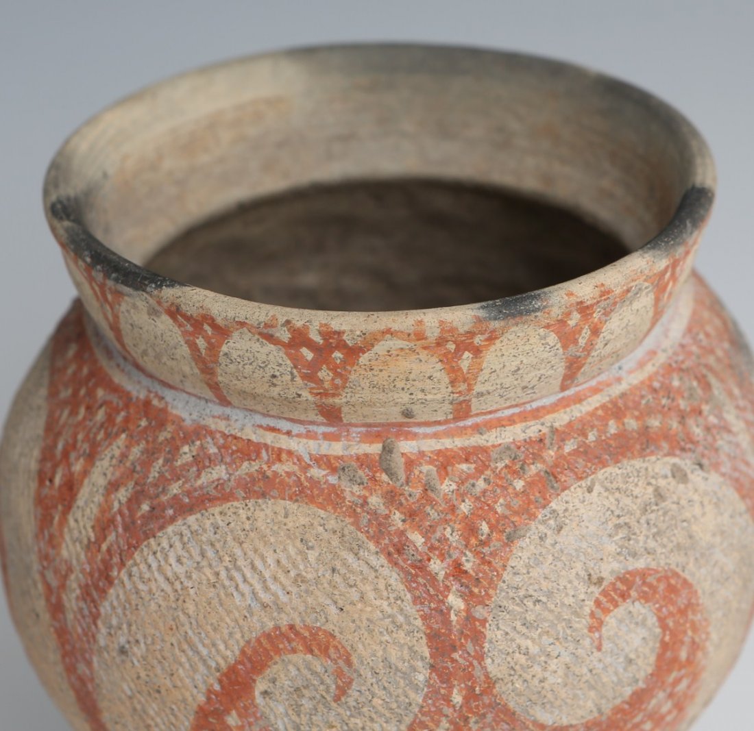 ANCIENT BAN CHIANG PAINTED POTTERY JAR - 2