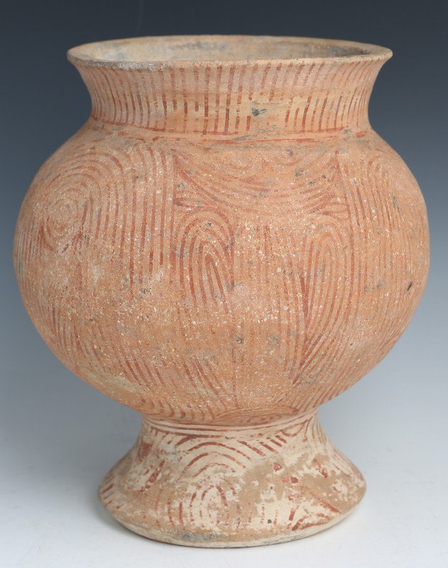 ANCIENT BAN CHIANG PAINTED POTTERY JAR