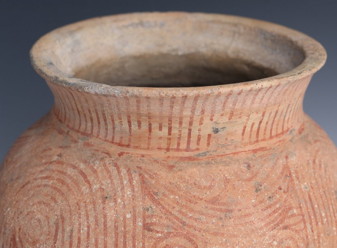ANCIENT BAN CHIANG PAINTED POTTERY JAR - 2