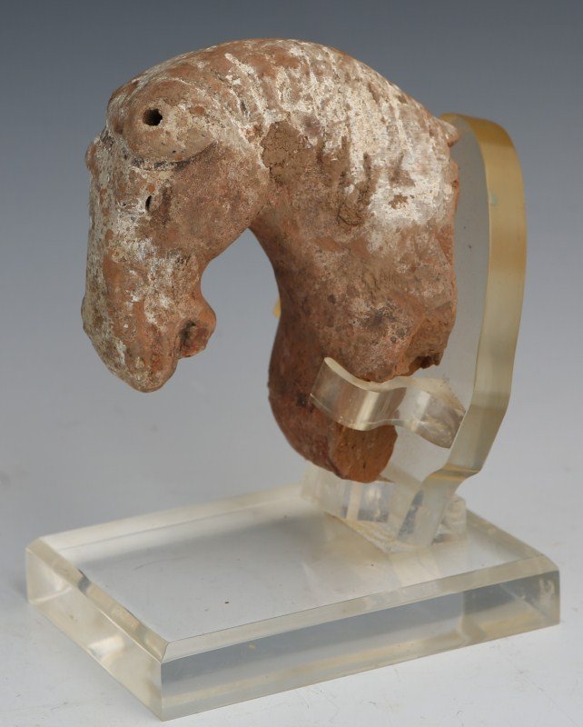 CHINESE TERRCOTTA TOMB FIGURINE OF HORSE